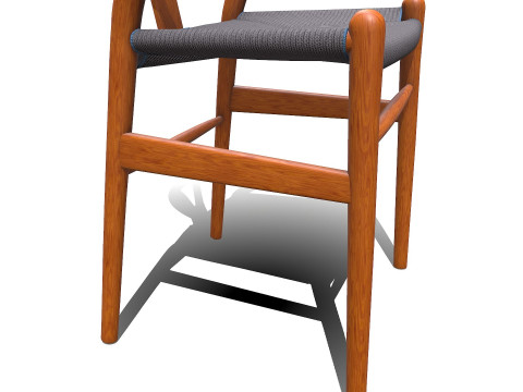 Wishbone Chair PBR Low-poly 3D मॉडल