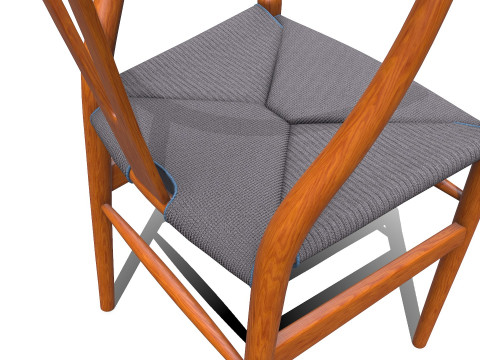 Wishbone Chair PBR Low-poly 3D मॉडल