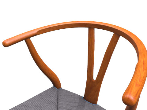 Wishbone Chair PBR Low-poly 3D मॉडल