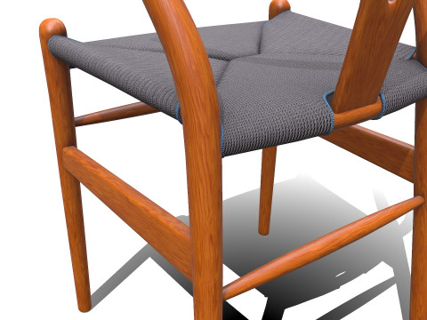 Wishbone Chair PBR Low-poly 3D मॉडल