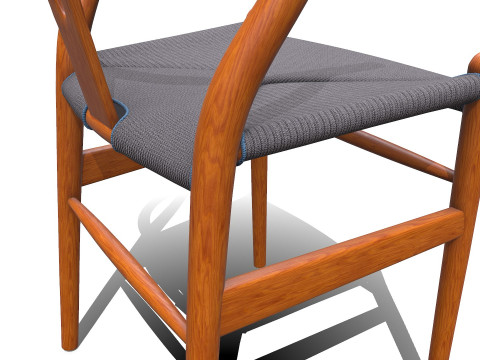 Wishbone Chair PBR Low-poly 3D मॉडल
