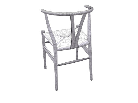 Wishbone Chair PBR Low-poly 3D मॉडल