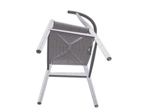 Wishbone Chair PBR Low-poly 3D मॉडल