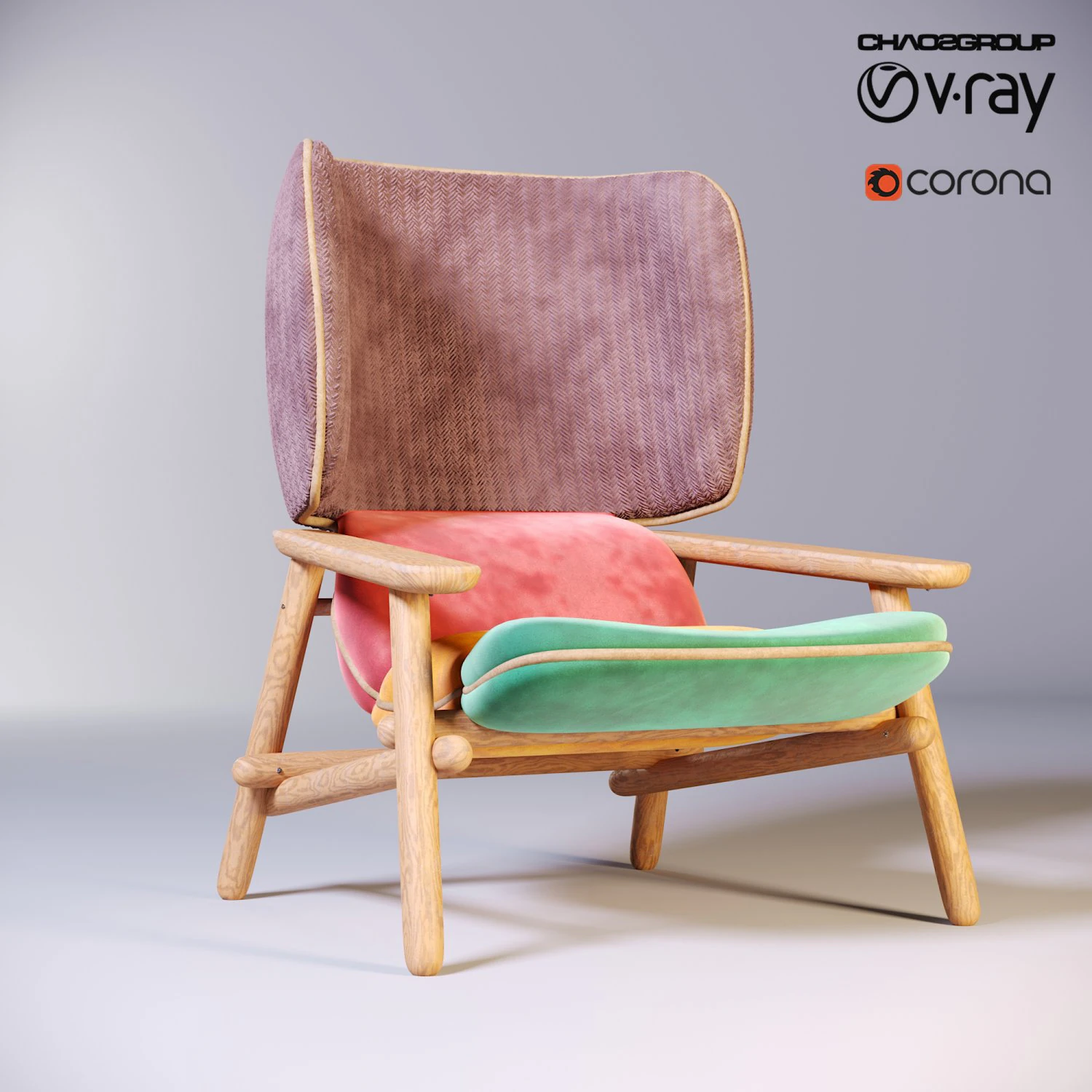 lilo wing chair 3D Model .c4d .max .obj .3ds .fbx .stl .blend