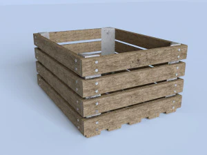 ahşap kutu 3D Model