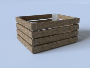 wood box 3D Модель