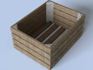 wood box 3D Модель