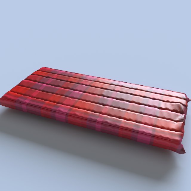 air mattress 3D Модель .c4d .max .obj .3ds .fbx .stl .blend 