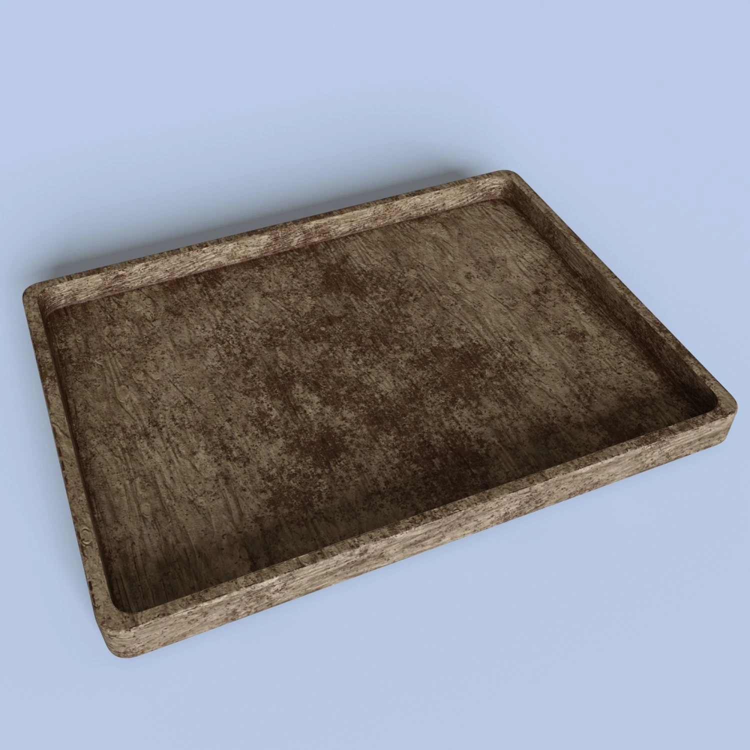 wood tray 3D Model .c4d .max .obj .3ds .fbx .stl .blend 