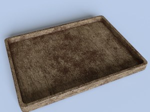 wood tray 3Dモデル