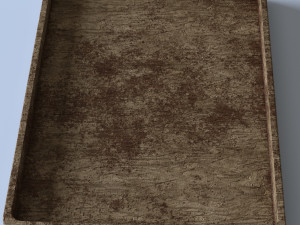 wood tray Model 3D