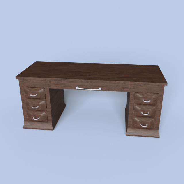 directors desk 3D मॉडल .c4d .max .obj .3ds .fbx .stl .blend 