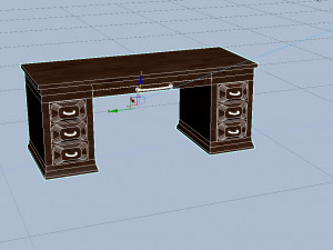 directors desk 3D मॉडल