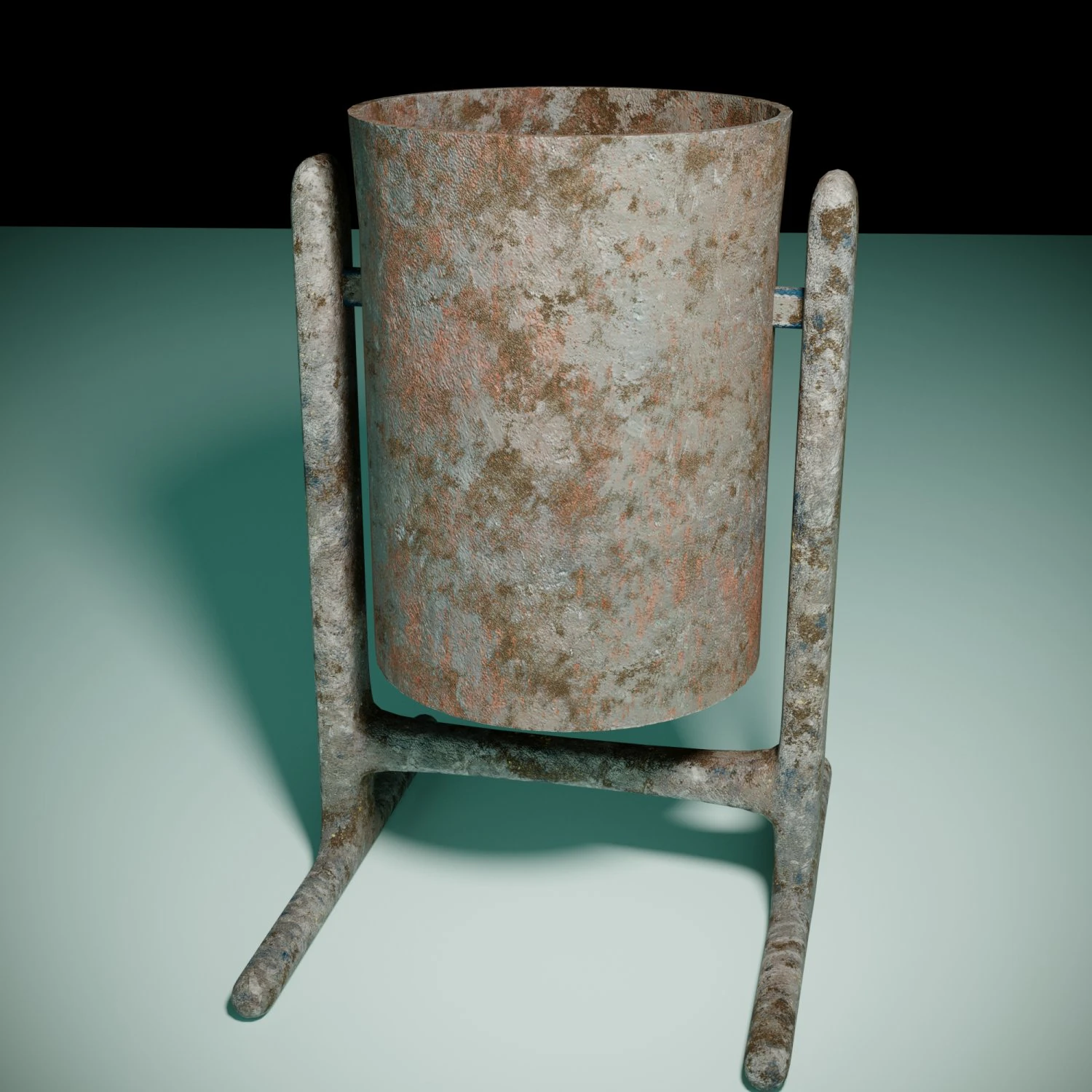 rust old bin 3D Model .c4d .max .obj .3ds .fbx .stl .blend 