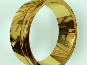 gold ring 3D मॉडल
