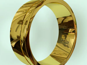 ゴールドリング 3Dモデル