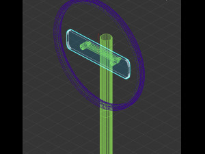 russian sign no entry Modelo 3D