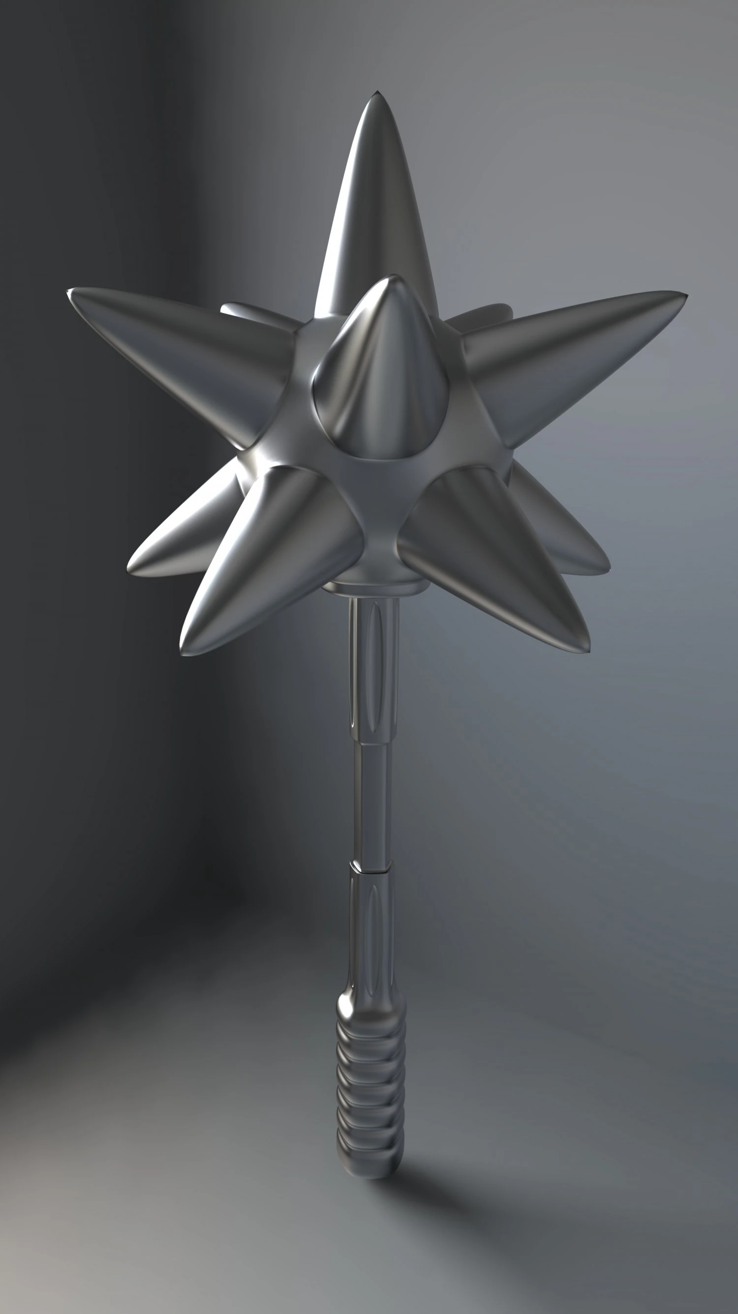Fantasy mace 3D Model .c4d .max .obj .3ds .fbx .stl .blend 