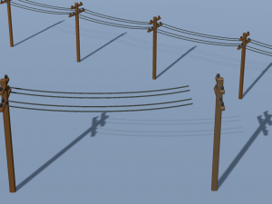 city props low poly Model 3D