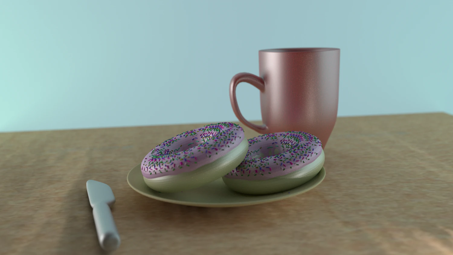 달콤한 다운넛 3D 모델 .c4d .max .obj .3ds .fbx .stl .blend