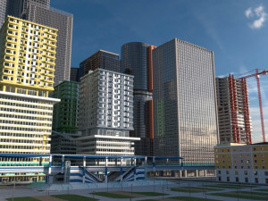 cityscape00 Modèle 3D