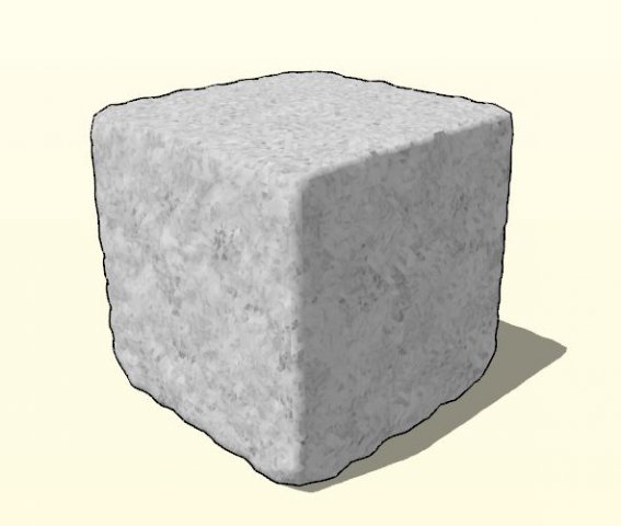 MARBLE CUBE Rough 3D 模型 .c4d .max .obj .3ds .fbx .stl .blend 