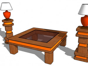 LIVING ROOM TABLE LAMPS 3D 模型