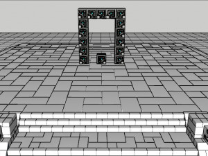 MAYAN AZTEC PORTAL 3D Модель