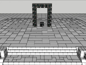 MAYAN AZTEC PORTAL 3D Model