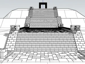 MAYAN AZTEC PORTAL 3D Model
