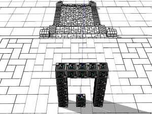 MAYAN AZTEC PORTAL 3D Model