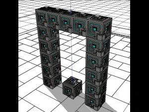 MAYAN AZTEC PORTAL 3D Model