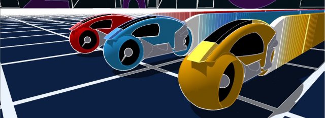TRON GAMES GRIDLIGHTCYCLES 3D Модель .c4d .max .obj .3ds .fbx .stl .blend 