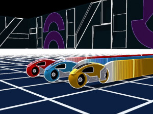 TRON GAMES GRIDLIGHTCYCLES 3D Модель