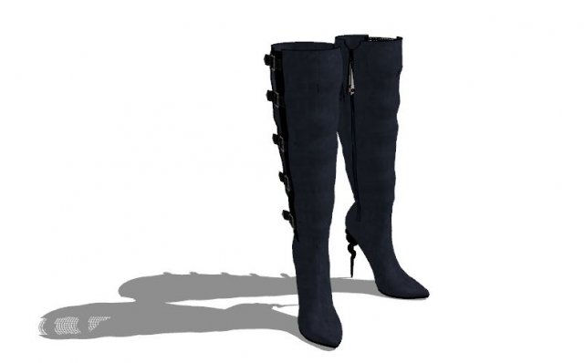 WOMAN BOOTS Model 3D .c4d .max .obj .3ds .fbx .stl .blend 