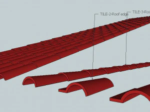 ROOF TILES 3D Model
