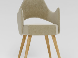 modern silk chair 3D Model