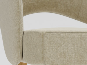 modern silk chair 3D Модель