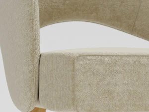 modern silk chair 3D Model