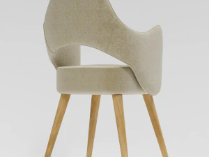 modern silk chair 3D Model