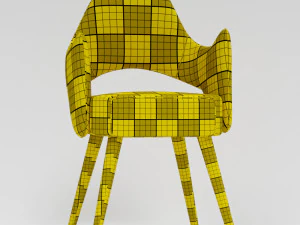 modern silk chair 3D Model