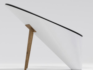 modern white chair 3D-Modell
