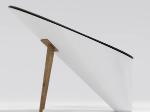 modern white chair 3D Model