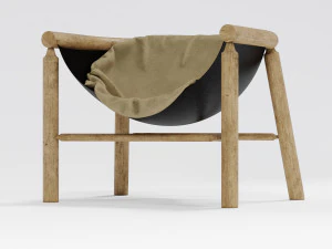 modern round chair 3D Model