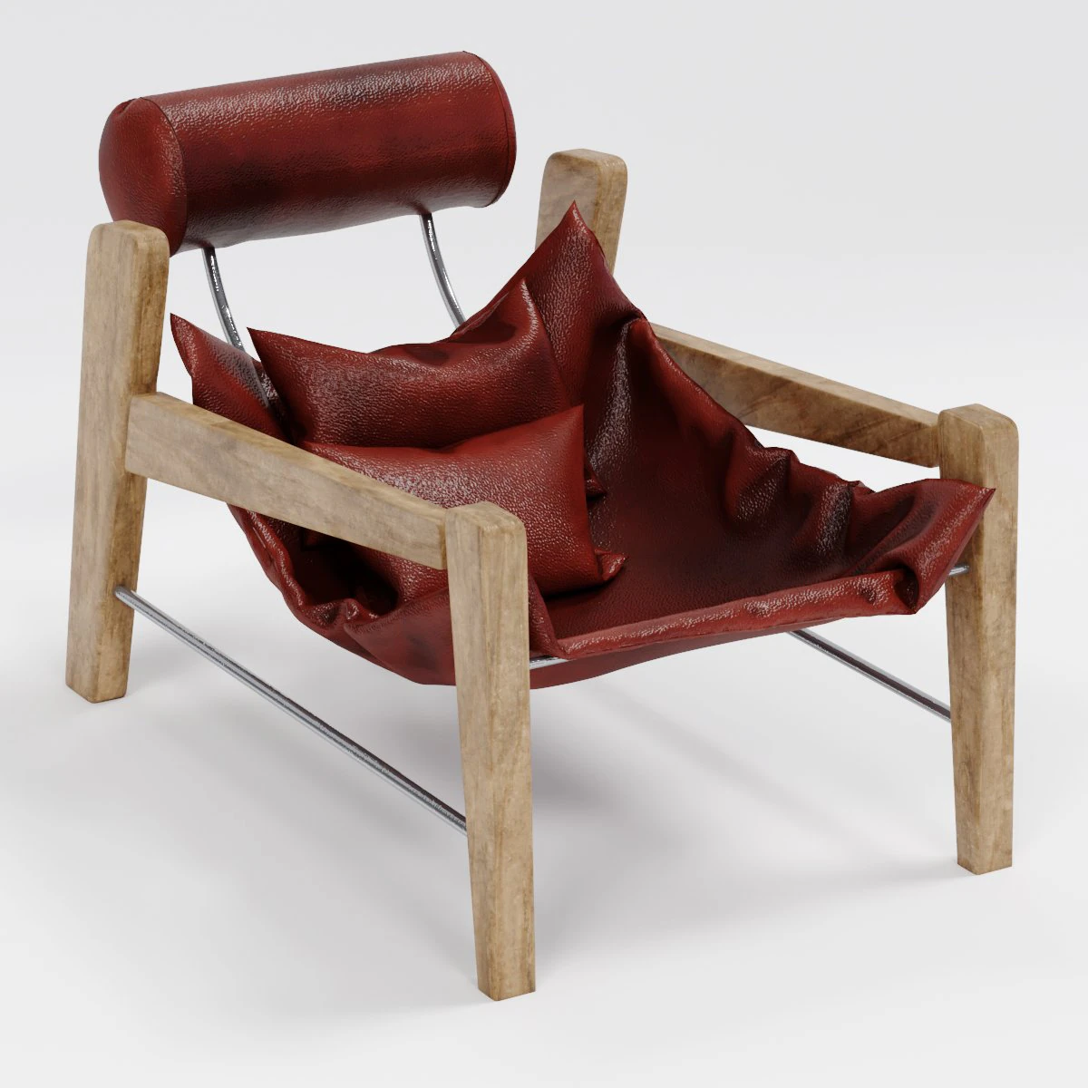 leather chair 3D Model .c4d .max .obj .3ds .fbx .stl .blend 