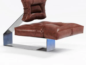 brown leather chair 3D Model