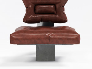brown leather chair 3D Model