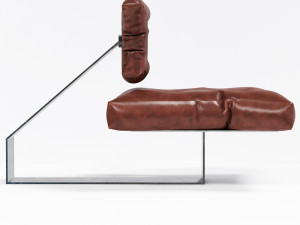 brown leather chair 3D Model