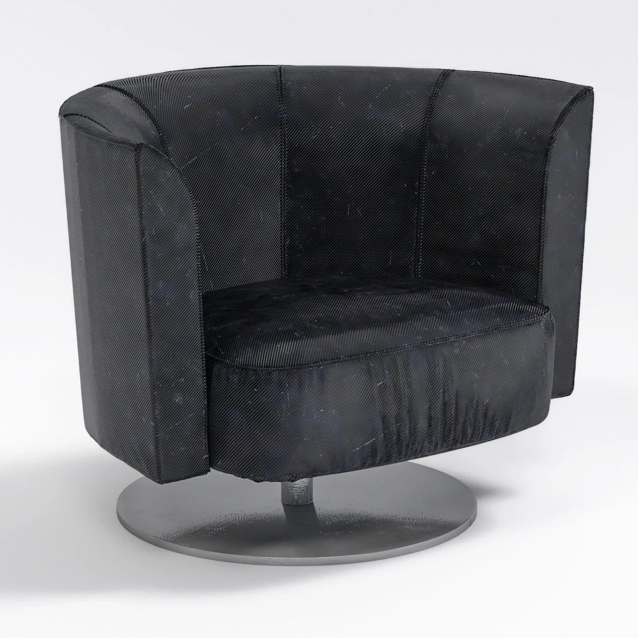 armchair leather black 3D Model .c4d .max .obj .3ds .fbx .stl .blend