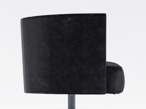 armchair leather black 3Dモデル